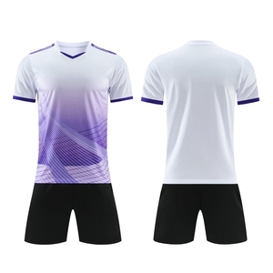 <span class=keywords><strong>Maillot</strong></span> <span class=keywords><strong>de</strong></span> football imprimé à séchage rapide - Tenue <span class=keywords><strong>de</strong></span> football à manches courtes pour hommes, adultes et enfants |   Utilisation en match et en entraînement - Product Image 2