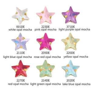 Nueva llegada 3D en forma <span class=keywords><strong>de</strong></span> corazón 10mm diamantes <span class=keywords><strong>de</strong></span> imitación <span class=keywords><strong>ESTRELLA</strong></span> <span class=keywords><strong>DE</strong></span> <span class=keywords><strong>5</strong></span> <span class=keywords><strong>puntas</strong></span> vidrio para coser con garra <span class=keywords><strong>de</strong></span> Metal para ropa <span class=keywords><strong>de</strong></span> bricolaje - Product Image 2