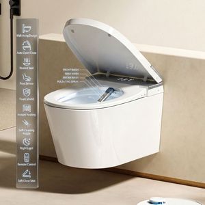 <span class=keywords><strong>Inodoro</strong></span> Inteligente Electrónico Moderno para Baño, <span class=keywords><strong>Inodoro</strong></span> Inteligente Montado en la <span class=keywords><strong>Pared</strong></span>, <span class=keywords><strong>Inodoro</strong></span> Automático con Bidé <span class=keywords><strong>de</strong></span> Cerámica Colgado en la <span class=keywords><strong>Pared</strong></span> - Product Image 1