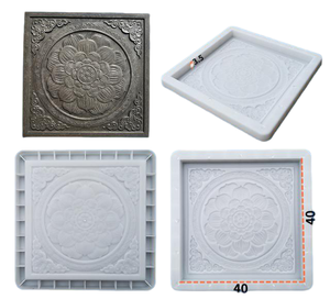 Moules en plastique de pavage extérieur de jardin de haute qualité <span class=keywords><strong>moins</strong></span> chers pour les moules de briques de couleur en plastique de bloc de construction en <span class=keywords><strong>béton</strong></span> - Product Image 3