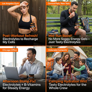 OEM creatimies elektrolit dengan elektrolit esensial vitamin untuk daya tahan olahraga hidrasi Gummies - Product Image 5