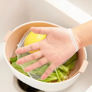 100 pièces Filtre de vidange jetable en polyester écologique pour évier de cuisine, maille filtrante anti-bouchon 9*8CM pour le nettoyage des trous de vidange - Product Image 4