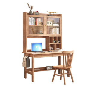 <b>Solid</b> Ash <b>Wood</b> Desk With Bookshelf For Student Child Adult Study Writing Computer Use DZ 650 - Product Image 4
