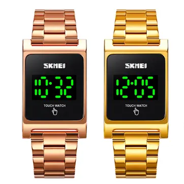 2022 New Arrival SKMEI 1869 Original Watch Factory Support Custom Logo Touch Screen Led Waterproof Stainless Steel Watch