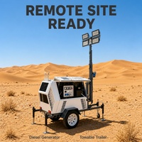 Tour d'éclairage mobile XCMG SZMT9-1600/4L, mât de 9 m, 160 000 lumens LED 4x400W, générateur diesel IP67, réservoir de carburant de 100 L