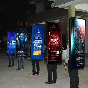 Portable LED Outdoor <b>Advertising</b> Backpack Promotional Human Walking Movable Digital Display DF-LBB Led Display Screen Brightly I - Product Image 6