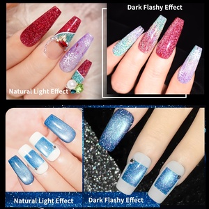 R S Nail Manufacturer Direct Bulk Reflective Gel Polish Water Base French Vegan Non-Toxic Eco-Friendly Custom Logo Super <span class=keywords><strong>Flash</strong></span> - Product Image 5