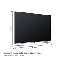 Téléviseur intelligent Android 9.0 de 55 pouces avec interface LAN, 4K UHD LED pour hôtels
