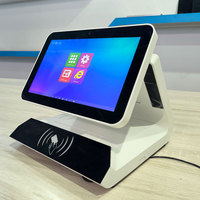 Kiosco de Gestión de Visitantes de Escritorio con Pantalla Dual de 11.6 Pulgadas, Terminal de Consulta de Autoservicio de Alta Resolución