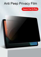 Pelindung Layar Anti-Intip untuk Xiaomi Pad 5 11 Mipad 5 Pro 12.4 Inch Mi Pad Anti-silau PET Matte Anti-mata-mata Film Filter Privasi