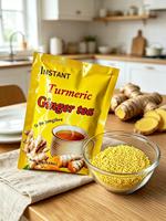 Extrait naturel et sain de gingembre et curcuma 18g x 20 sachets Mélange de boisson instantanée au gingembre et au curcuma avec sucre