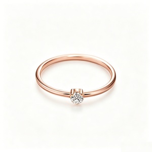 Anillo de Eternidad de Oro Sólido de 14K con Diamantes Cultivados en Laboratorio, Certificado IGI, Corte Redondo VVS VS, Anillo de Bodas para Mujer - Product Image 1