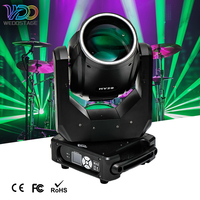 Cabeza móvil LED RGBW de 295W con estuche de transporte ABS para DJ, discoteca, club nocturno, bodas y equipos de escenario