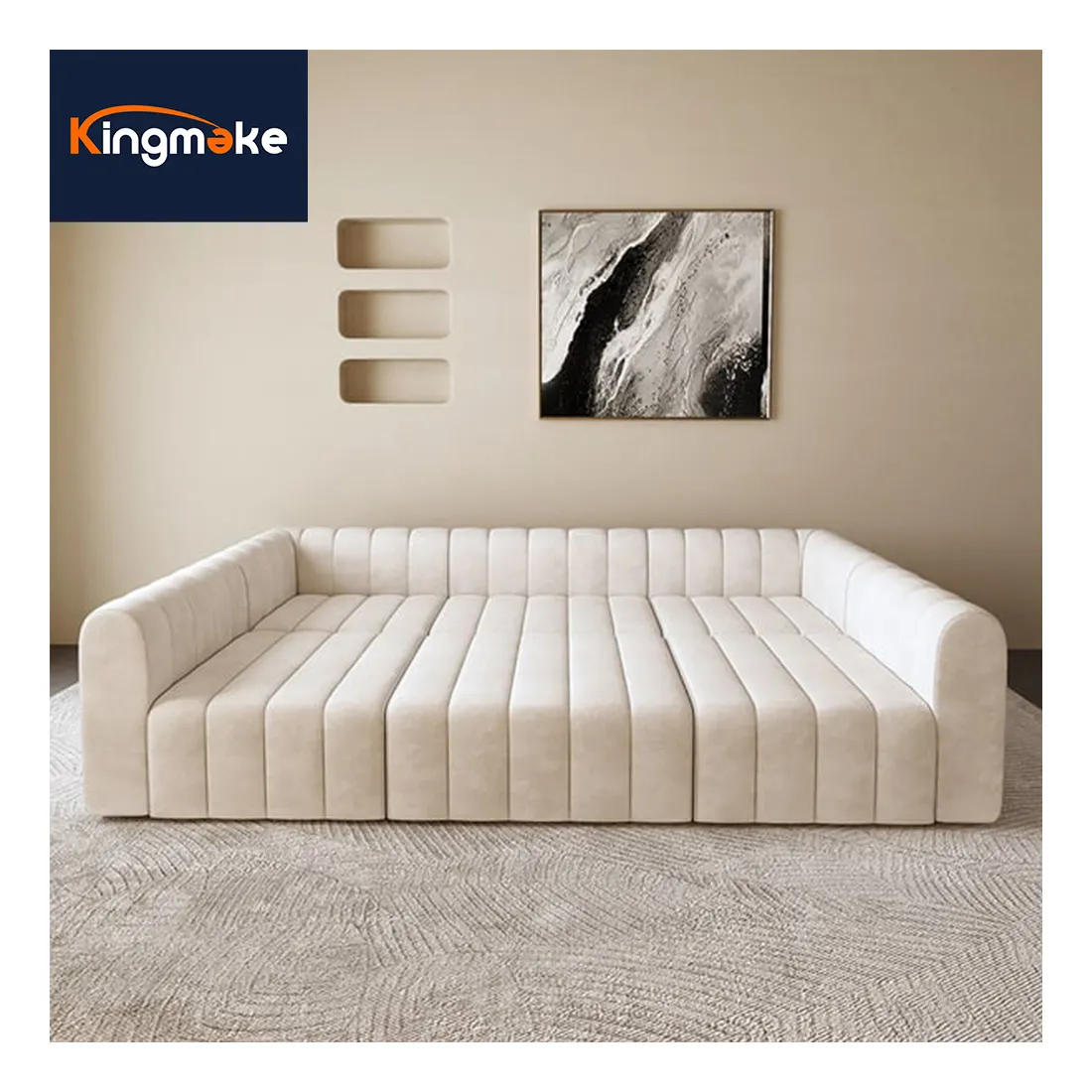 Уникальный дизайн гостиной диван гостиничный лобби диван с просторной зоной отдыха Крытый Большой Диван