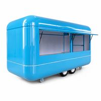 Remorque de restauration mobile multifonctionnelle, cuisine complète en acier inoxydable, résistante à la rouille, pour pizzas