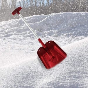 Pelle à neige en aluminium de qualité supérieure - Lame carrée rétractable et réglable (27 cm) - Utilisation d'urgence - Marque <span class=keywords><strong>Wolin</strong></span> - Product Image 5