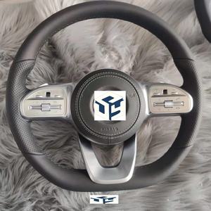 Volant en cuir Mercedes AMG cousu à la main pour Mercedes AMG GT CL CLS CLA A E <span class=keywords><strong>S</strong></span> C36 G63 C43 ML SL W204 W213 W211 W205 - Product Image 4