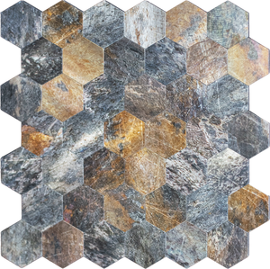 Azulejos hexagonales de metal <span class=keywords><strong>3d</strong></span>, novedad, oferta - Product Image 6