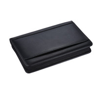 Carpeta de Presentación A5 de Alta Calidad, Popular, de Cuero PU, Duradera, con Cierre, Logotipo Personalizado, Impresión UV/Digital, para Oficina, Marca OEM/ODM