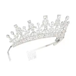 Tiaras,Unique Design Big Queen Tiara Pageant Crystal Rhinestone Crown