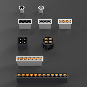 Allway Hàng Mới Về Đèn Chiếu Nhôm Lắp SKD Chống Lóa Có Thể Điều Chỉnh Tùy Chỉnh Đèn <span class=keywords><strong>Led</strong></span> Chiếu Sáng Tuyến Tính Cho Phòng Khách - Product Image 2