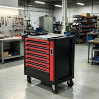 JMST Juego de Herramientas de 201 Piezas, Caja de Herramientas Profesional con Cajones, Gabinete de Almacenamiento de Acero para Herramientas, Certificación CE OEM, para Taller y Reparación de Automóviles