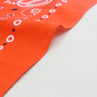 Bandana en coton rouge pour hommes et femmes, carré, de haute qualité, 22 pouces, grande taille