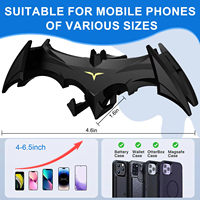 Support de téléphone pour voiture en forme de chauve-souris créatif, fixation sur grille d'aération ou tableau de bord