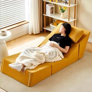 Wayon <b>Modern</b> Convertible Fabric <b>Sofa</b> <b>Bed</b> Set with Sponge Filled Frameless L-Shape Lounge for Living Room Apartment Villa - Product Image 2