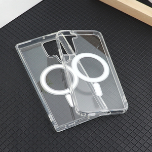 Étui magnétique transparent pour téléphone portable pour <span class=keywords><strong>iPhone</strong></span> 11 12 13 14 Pro Max pour Samsung Galaxy S22 S23 Ultra Étui magnétique pour téléphone - Product Image 2