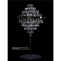 Décorations de mariage de luxe : Bandes de glace en cristal électroplaqué, vase à fleurs de table, ornements en fer forgé pour scène de salle et table de réception