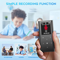 Lecteur MP3 BENJIE de haute qualité 32 Go pour 5.3, écran LCD couleur 1,8 pouces, bouton tactile, MP4, enregistrement vocal, haut-parleur intégré