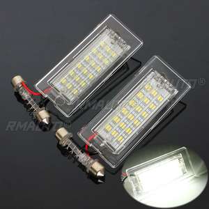 Par de Luces LED Blancas de 12V y 18 LED para Matrícula de BMW X5 E53 X3 E83 - Product Image 1