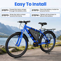 Batterie de vélo électrique triangulaire en gros d'usine 48V 52V 72V 20Ah 28Ah 30Ah 2000W, pack de batteries au lithium avec BMS 50A et chargeur pour vélos électriques