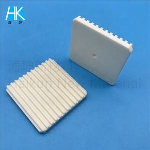 Kunden spezifische hochreine 99% 96% 99,5% 99,7% gerillte Al2O3 Aluminium oxid Keramik platte Block Chunk - Product Image 1