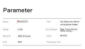 C192 Meilleure Vente Rétroviseur Mobile Téléphone <span class=keywords><strong>Support</strong></span> De <span class=keywords><strong>Voiture</strong></span> 360 Rotation <span class=keywords><strong>Support</strong></span> De Téléphone De <span class=keywords><strong>Voiture</strong></span> Et <span class=keywords><strong>Gps</strong></span> <span class=keywords><strong>Support</strong></span> Rétroviseur Clip - Product Image 5