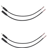 Câble stéréo avec Mini Jack 2.5mm 3.5mm TRRS, en acier inoxydable, mâle et femelle