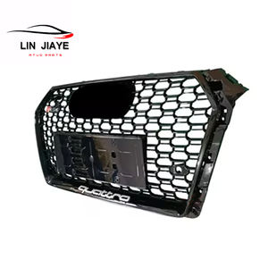 Grilles de maille noire en plastique ABS en nid d'abeille pour <span class=keywords><strong>audi</strong></span> A4 B9 <span class=keywords><strong>Rs4</strong></span> Grill 2017 2018 2019 2020 <span class=keywords><strong>RS4</strong></span> Grille - Product Image 2