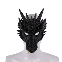 Masque de dragon 3D en mousse PU à monter soi-même, modèle HN16039, pour Halloween, Mardi Gras, fêtes de carnaval - Accessoire de cosplay (Transfrontalier)