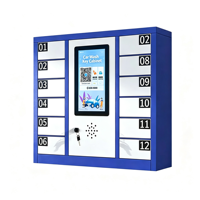 Armoire à clés intelligente pour station de lavage de voitures avec fonction de paiement QR, casier de rangement pour les stations de lavage de voitures communautaires et les parkings souterrains
