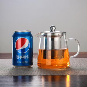 Tetera de vidrio con infusor extraíble, tetera de hojas sueltas y florecientes de 45oz, tetera segura y variedad de té - Product Image 3