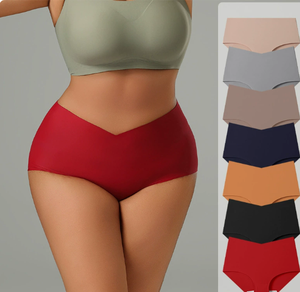 Braguitas de Nylon de Cintura Alta para Mujer, Tejido de Punto, Color Sólido, Transpirables, con Entrepierna de Algodón, para Uso Diario, Tallas XS-XXL, Disponibles para las Cuatro Estaciones - Product Image 1