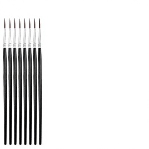 ZHUTING 5-Pack Nylon Oil <b>Paint</b> <b>Brushes</b> Set Wood & Plastic Handles <b>Art</b> Painting <b>Brushes</b> Wholesale/ for Artists - Product Image 2