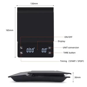 Cà Phê Kỹ Thuật Số Quy Mô 3000G-5000G + 0.1G Phạm Vi Điện Tử Nhà Bếp Thực Phẩm Quy Mô LED Màn Hình Hẹn Giờ Pin-Powered Quy Mô Kỹ Thuật Số - Product Image 4