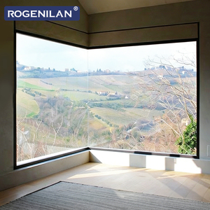 ROGENILAN Fenêtres fixes modernes <span class=keywords><strong>en</strong></span> aluminium <span class=keywords><strong>de</strong></span> grande taille, du sol au plafond, insonorisées, double vitrage Low-E, fenêtres sur mesure - Product Image 4
