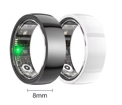 Ceramic R1000 Smart Ring Heart Rate Blood Pressure Sleep Blood Oxygen Health Sports Step-Counting Multifunctional Ring