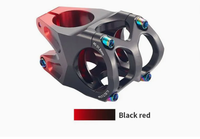 Stem Sepeda Gunung MTB dari Aluminium Alloy, 40mm Pendek, Bridge Sepeda 31.8, Riser Setang, Handlebar, Batang Setang