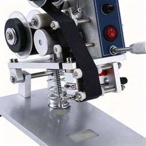 Mini Ribbon Coding Machine for KT, PT, PE, OPP Heat <b>Shrink</b> Labels, Aluminum Foil, <b>Plastic</b> Film Bags - Product Image 3