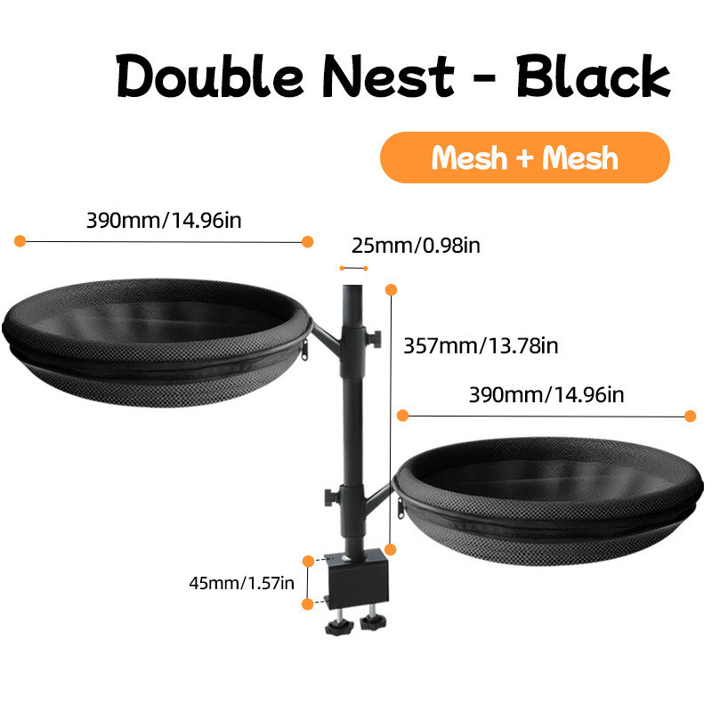 black [double-sided sandwich mesh]