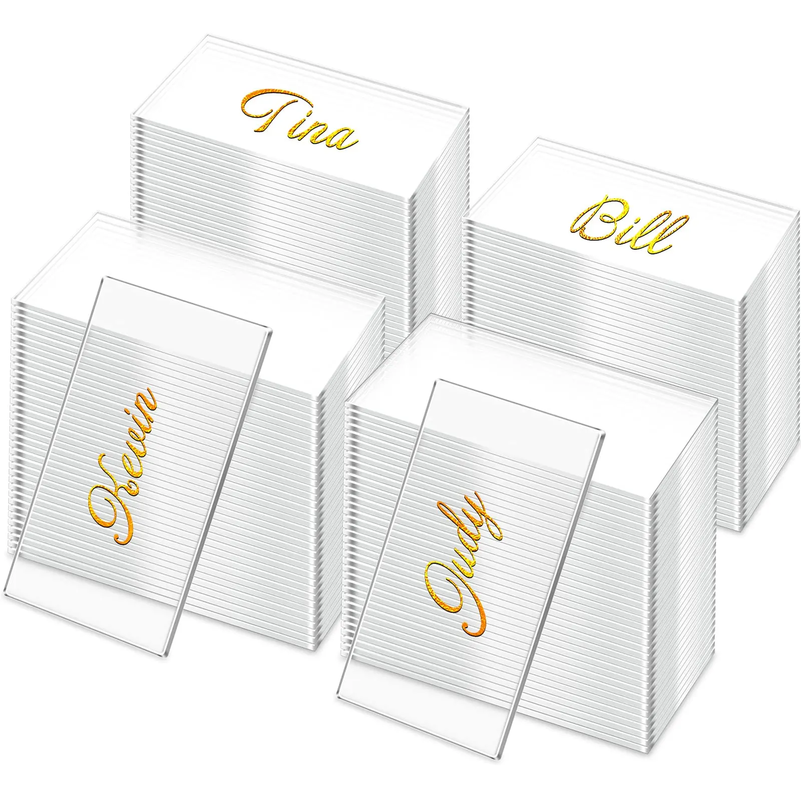 Luxury name plate acrylic name plate laser engraved acrylic plates for wedding names